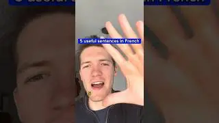 5 useful daily sentences in French ! Follow me ;) #learn #french #learnfrench #language #paris