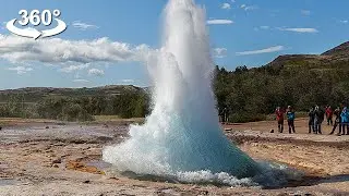 Strokkur Geyserr, ICELAND, VR360 video