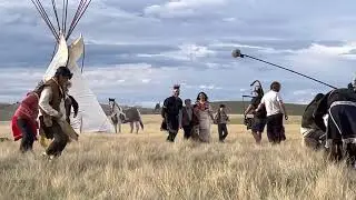 Behind the scenes of Bones of Crows day 1 of filming
