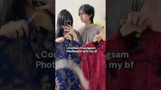 combat cheongsam photoshoot with my boyfriend 🔪