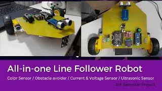 All in one Line follower Robot | Microcontroller & Embedded System | Semester-4 Project