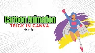Cartoon Animation Trick in Canva #tutorial #canva2024 #bts2024