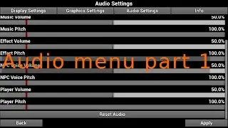 FCS Options Menu Audio Update part 1