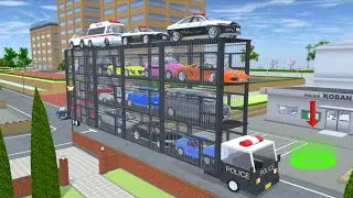 New Police Car Truck Transport Prison at the Koban Office in Sakura School Simulator 🚔✨
