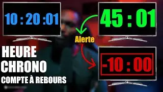 AFFICHAGE DE L'HEURE, COMPTE À REBOURS, CHRONO SUR UN ÉCRAN [amayo version 1.1]