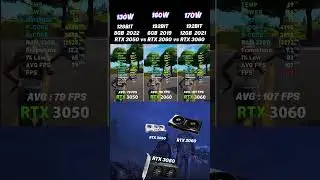 RTX 3050 vs RTX 2060 vs RTX 3060 