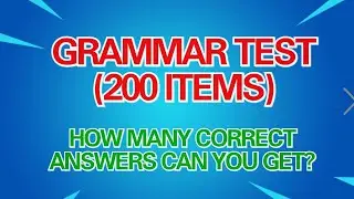 GRAMMAR TEST