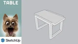 HOW TO DO TABLE ONLY DEFAULT TOOL 😍 THIS IS SIMPLE METHOD AND EASYWAY 😍 BY USING SKETCHUP 😍