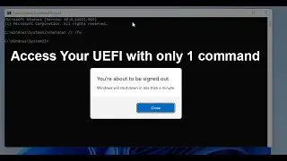 CMD : Enter UEFI / BIOS with only 1 command