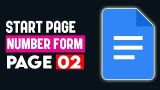 How to Start Page Numbers On Page 2 in Google Docs