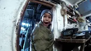 Архивное. Строю печку для отопления склада запасов. I'm building a stove to heat a supply warehouse.