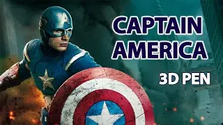 3D pen | How to make the Captain America | DIY | Video-lesson