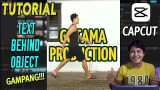 Cara membuat Teks dibelakang Objek | Tutorial CAPCUT