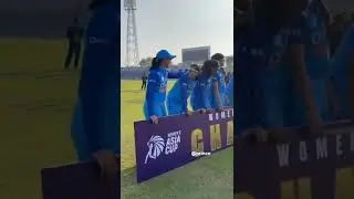Indian women cricket team celebration after winning the Asia Cup 2022 by defeating Sri Lanka #shorts
