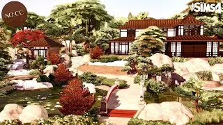 Modern Japanese House | Snowy Escape ❄ | No CC | Sims 4 Stop Motion