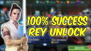 100% Success Rey Unlock Bad Mods & Minimal Zetas SWGOH