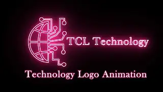Technology Logo Animation | Neon Logo Animation