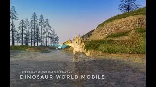 Dinosaur World Mobile - Stegosaurus + Daspletosaurus