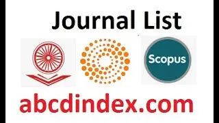 Scopus Indexed Journal List | UGC Care Journal List | Web of Science Journal List
