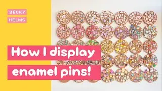 How I display my pin collection | Moving the pin wall to the new studio