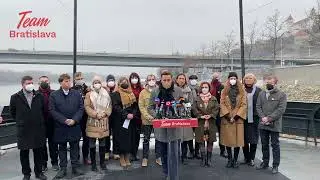 Tlačová beseda novej mestskej strany Matúša Valla Team Bratislava - 25. január 2022