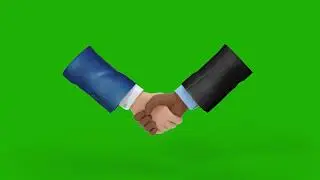 3D Handshake of Business Partners green screen footage | 4K footages | GreenScreen Vfx