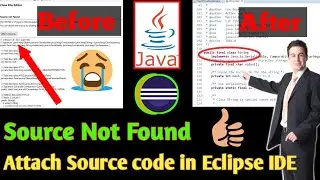 🔴📎Attach JavaDocs source to eclipse  | source not found in eclipse while debugging java