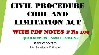 Notes of Civil procedure code, #CPC Exam #law students #ccsu