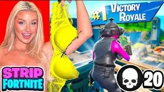 1 KILL = REMOVE 1 CLOTHING PIECE ON FORTNITE | Charlotte Parkes ft.