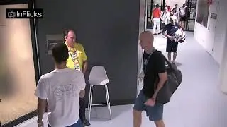 Roger Federer stopped at Australian Open Security