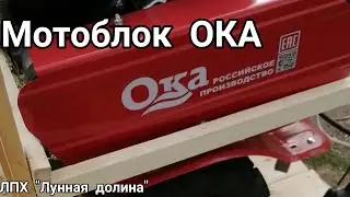 Мотоблок ОКА первое знакомство. Пробное фрезерование.