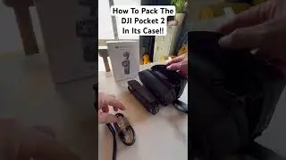 How to pack the Dji Osmo Pocket 3 in its case. #djiosmopocket #pocket3 #djipocket3case