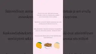 Digillä terveysvalmennusta: Raskausdiabetes ja ateriarytmi