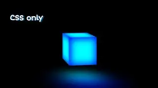 Glowing CSS 3D Cube  | HTML & CSS | 