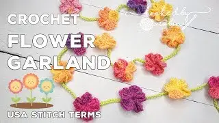The Easiest Crochet Flower Garland! 🌼