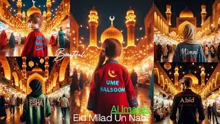 12 Rabi ul Awal 3D AI Name Photo Editing II Eid Milad Un Nabi Photo bing ai Image Creator #video