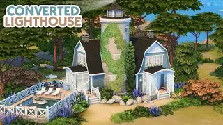 Converted Lighthouse 🏝️ // The Sims 4 Speed Build