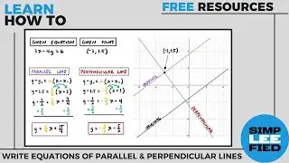 Writing Equations of a Parallel & Perpendicular Line
