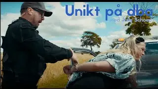 Politibil med udrykning og blå blink til salg