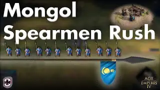 Age of Empires IV - Mongols Spearmen Rush Build Order