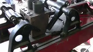 Milling the Manifold Surface of a Minneapolis Moline Z block on Van Norman 570 Rotary Broach