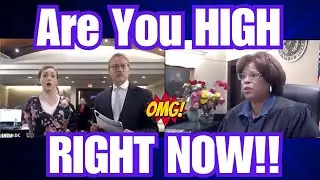 STRICT JUDGE THINKS DEFENDANT MAYBE HlGH IN COURT!