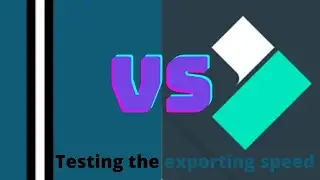 Testing the export speed of shotcut and filmora9