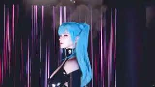 D154初音Miku cos蓝色双马尾VAM人物服装Mod 永久更新