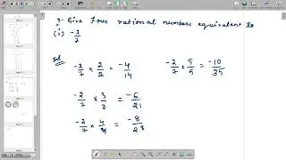 Rational Numbers class 7 Ex 9 1 Q3 Give four rational numbers equivalent to