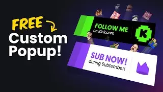 Make Your Own Twitch Prime or Kick Popup | A FREE Stream Upgrade You NEED!
