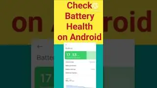 How to check battery health on Android | battery health check Android | Android phone battery health