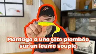 🎣 Montage d'une tête plombée sur un leurre souple