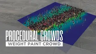 Procedural Crowds - New Weight Paint Crowd