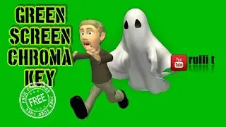 Green Screen HD [1080p] - CHASED BY GHOST animation 🔊 sound